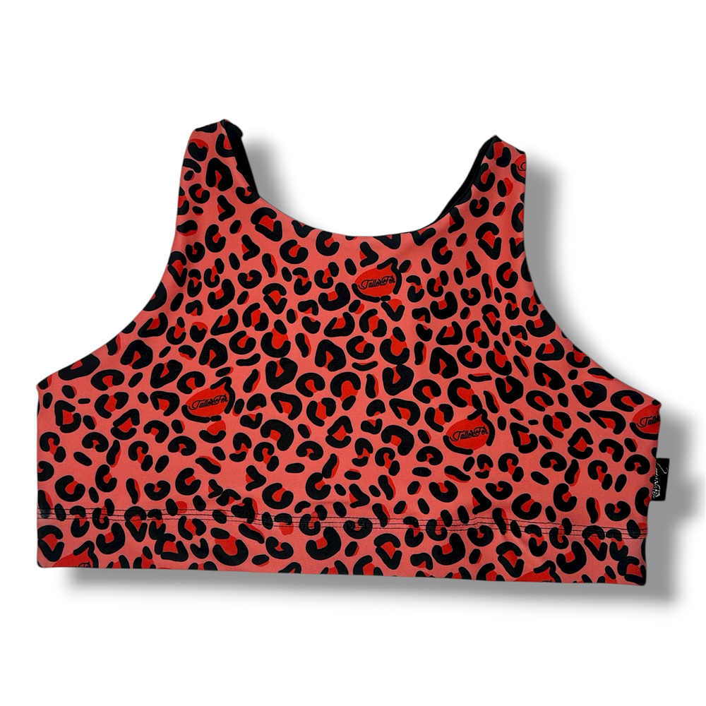 Top Halter Animal Print Rojo 1