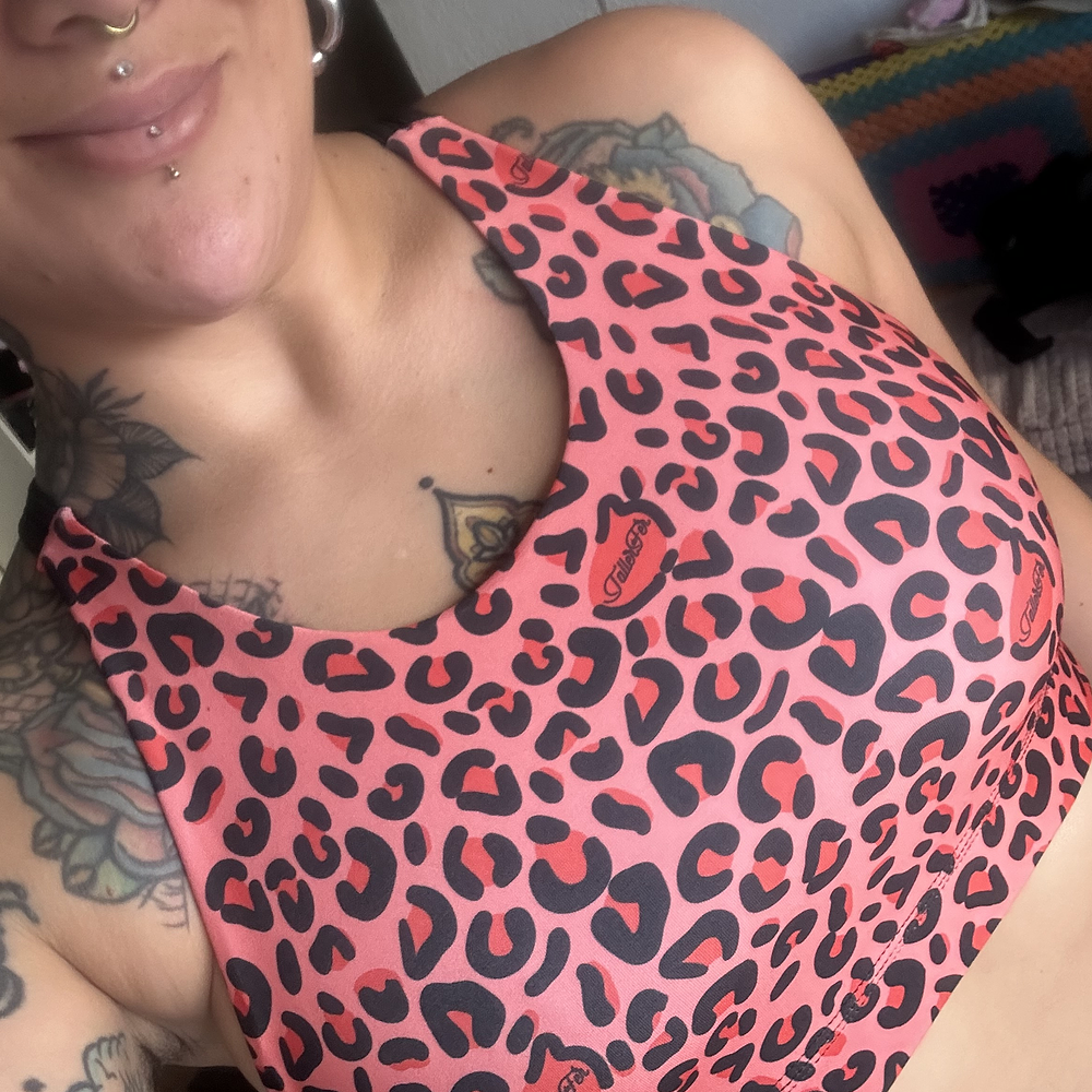 Top Halter Animal Print Rojo 3