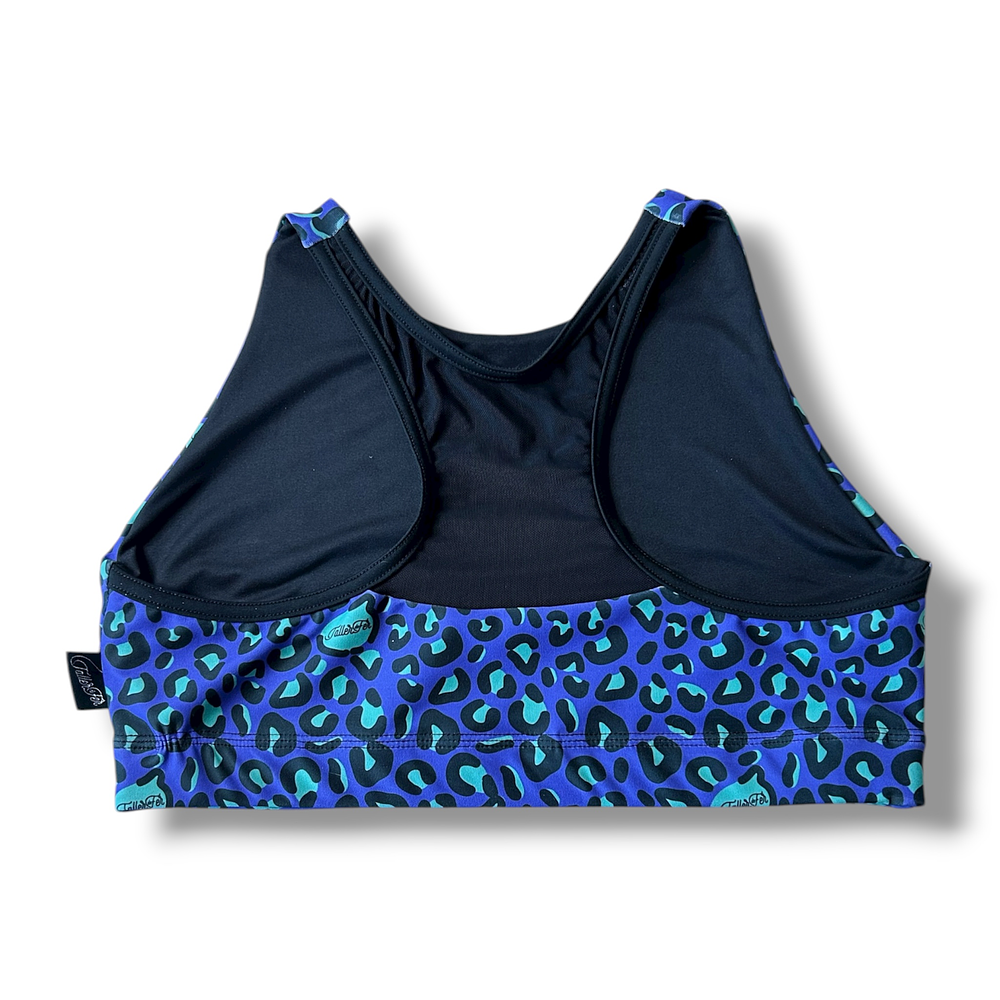 Top Halter Animal Print Morado 3