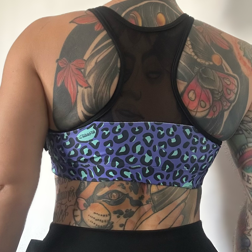 Top Halter Animal Print Morado 4