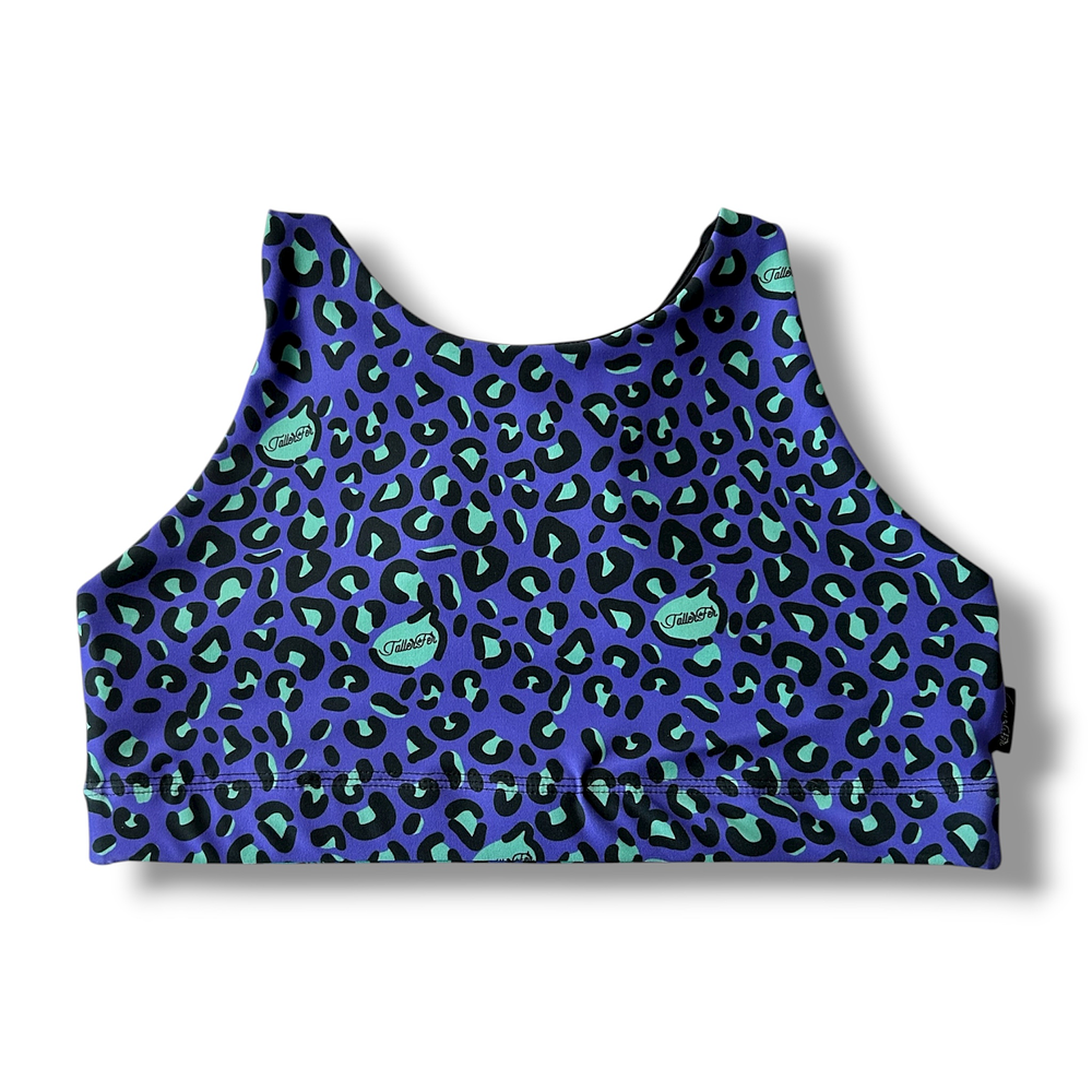 Top Halter Animal Print Morado 1