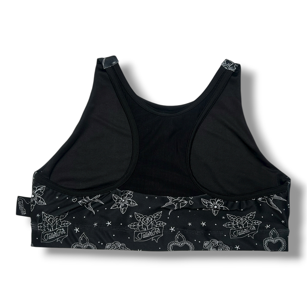 Top Halter Tattoo Negro 2