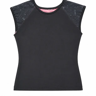 Croptop Estrellas Negras 