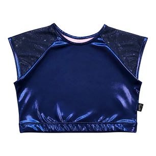 Top Raglán Azul Brillante 
