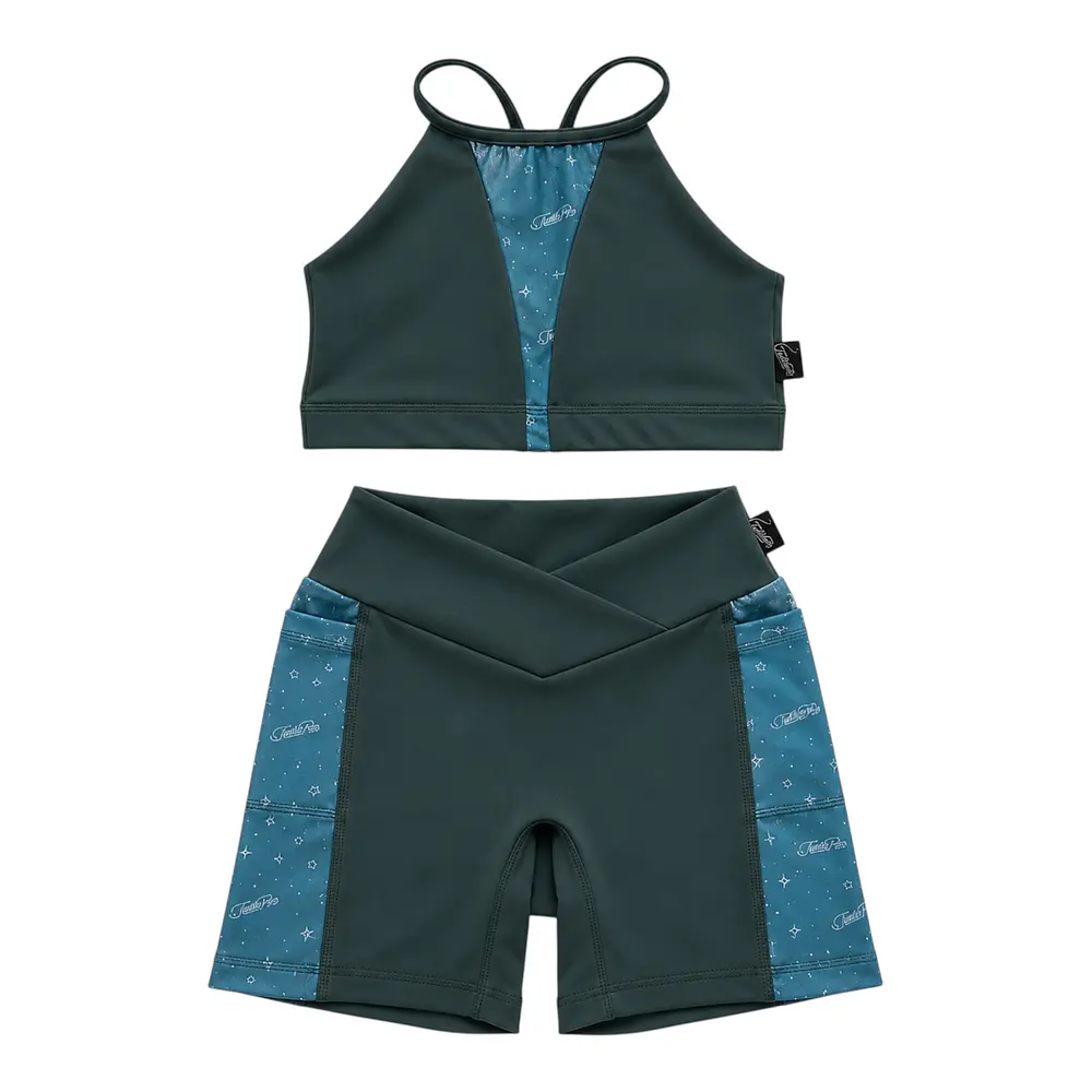Conjunto Destellos Verde Botella 1
