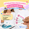 Etiquetas escolares Planchables / Etiquetas para ropa 