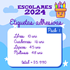 Adhesivos escolares 2026