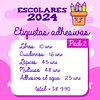 Adhesivos escolares 2026