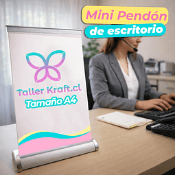 Mini pendon Roller para escritorio