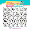 Timbres Snoopy Con frases