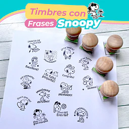 Timbres Snoopy Con frases