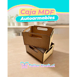 Caja autoarmable mdf