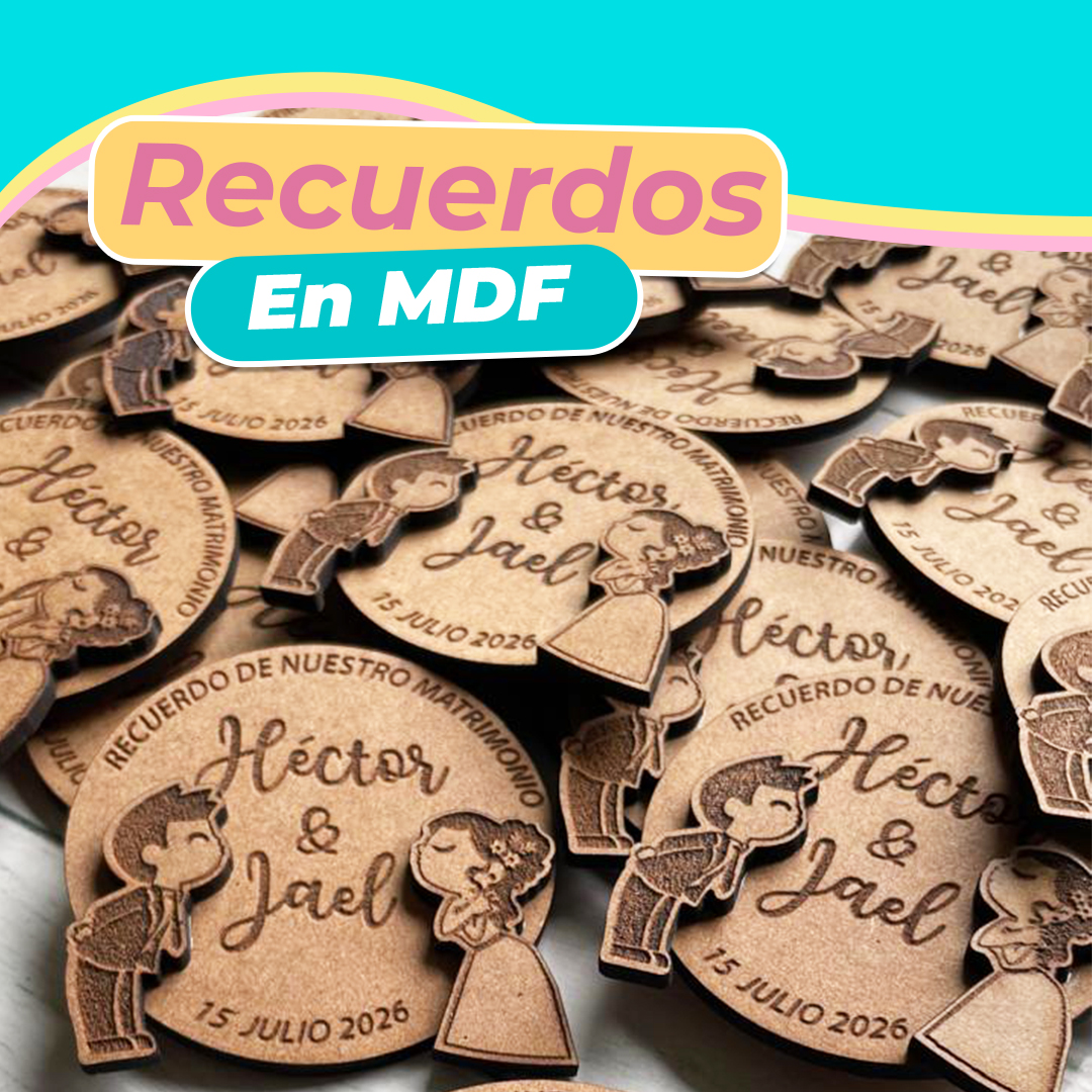Recuerdos Personalizados en MDF | Grabados y Cortados a Láser