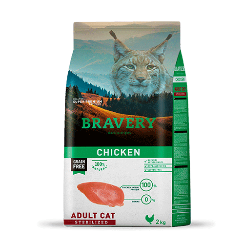 Bravery Chicken Adulto Gato Esterilizado 2Kg 1