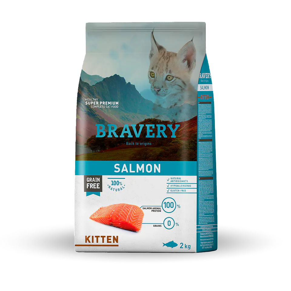 Bravery Salmon Kitten 2 Kg 1