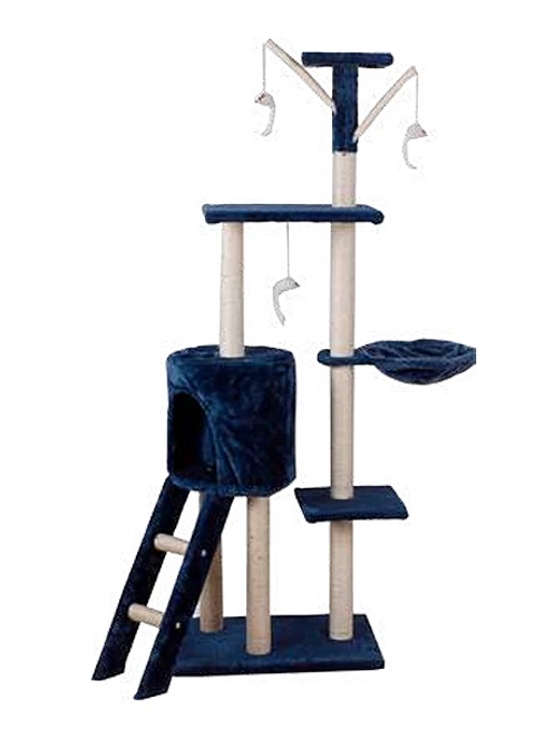 Rascador Tipo Árbol Azul 50*35*140Cm