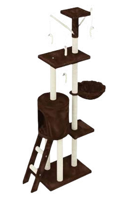 Rascador Tipo Arbol Cafe 50*35*140Cm