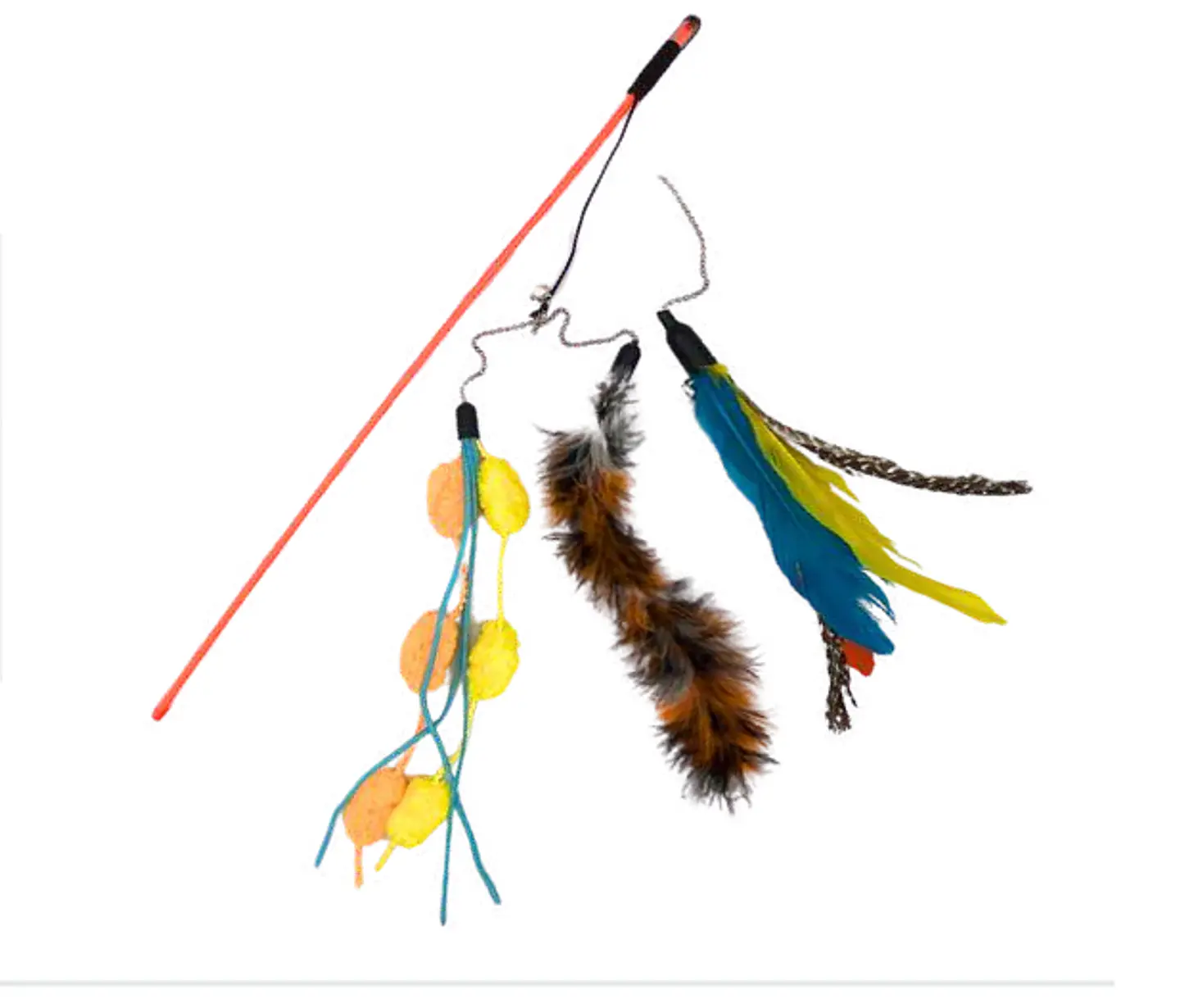 Varita Plumas Y Pompones Multicolor 1