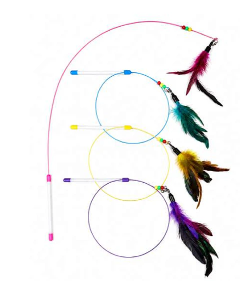 Varilla Flexible Con Plumas 110Cm