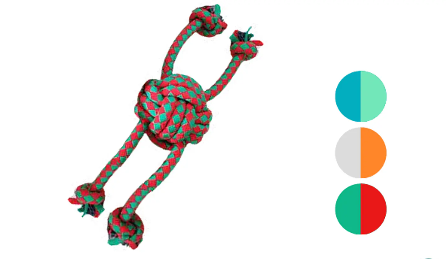 Juguete Cuerda Pelota Trenzadas Cruz 34Cm 1
