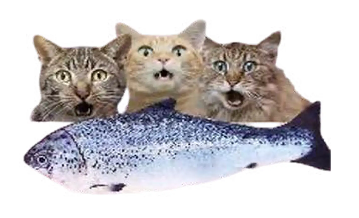 Peluche Salmon Con Catnip Al Interior M 30 1