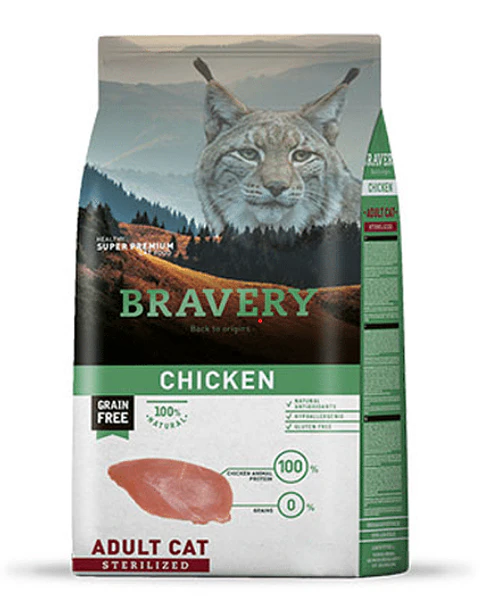 Bravery Chicken Adulto Gato Esterilizado 7Kg