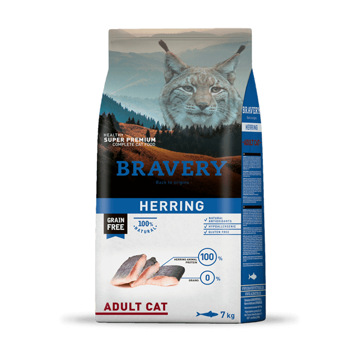 Bravery Herring Adulto Gato 7 Kg 1