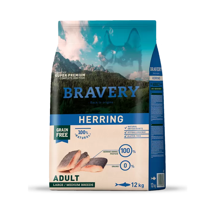 Bravery Herring Adult Large Medium Breeds 12 Kg 1