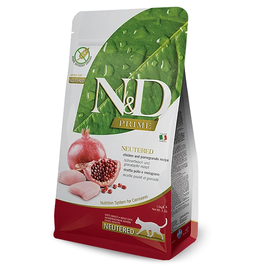 N&D Prime Feline Castrado Frango 1.5 Kg 1