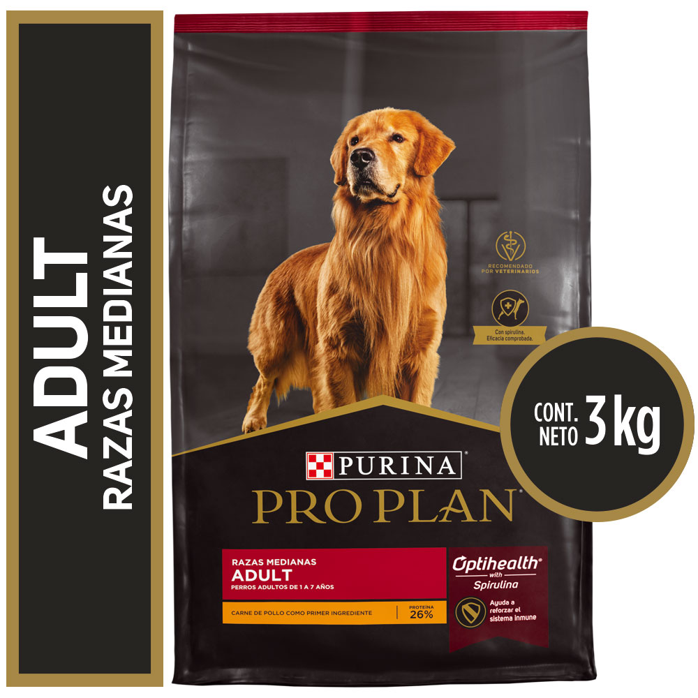 Pro Plan Adulto Razas Medianas 3Kg 1