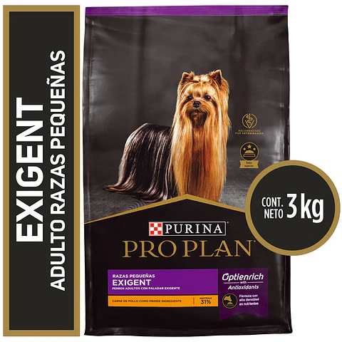 Pro Plan Exigent Razas Pequeñas 3Kg