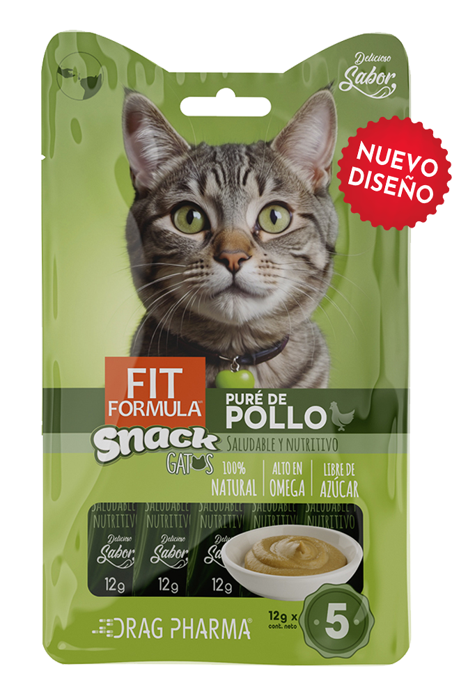 Fit Formula Gato Snack Puré De Pollo 15 Gr 1