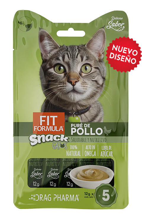 Fit Formula Gato Snack Puré De Pollo 15 Gr