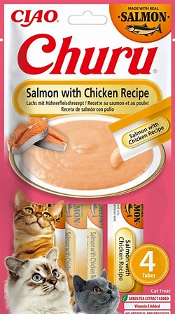 Churu Cat Chicken/Salmon 14Gr/4 Tubes 1