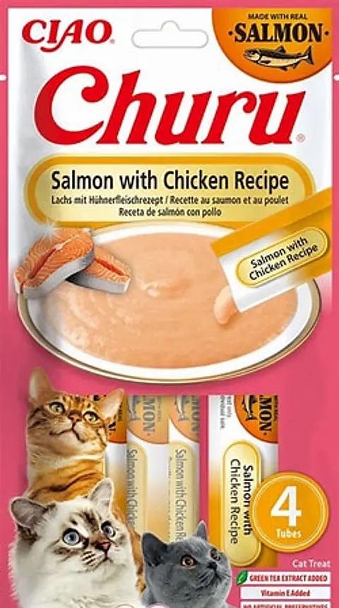 Churu Cat Chicken/Salmon 14Gr/4 Tubes