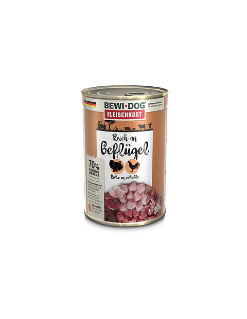 Lata Bewi Dog Rico En Aves 400Gr
