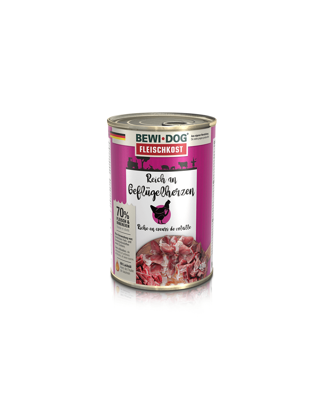 Lata Bewi Dog Rico Corazon Ave 400Gr 1