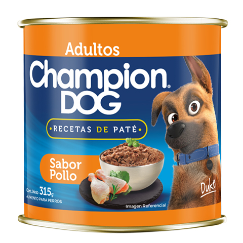 Lata Champion Dog Pate Pollo 315 Gr 1
