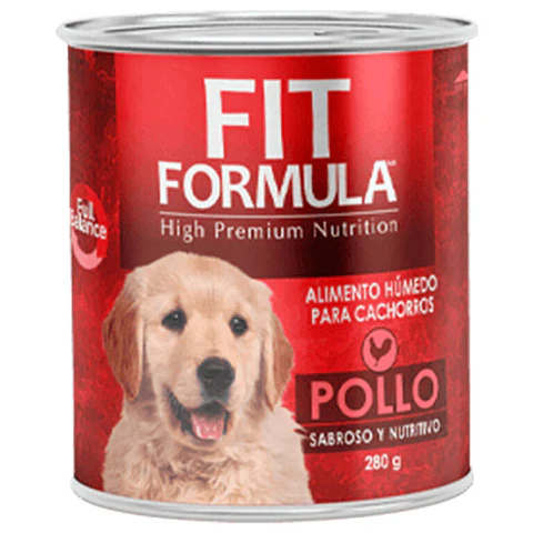 Lata Fit Cachorro Pollo 280 Gr