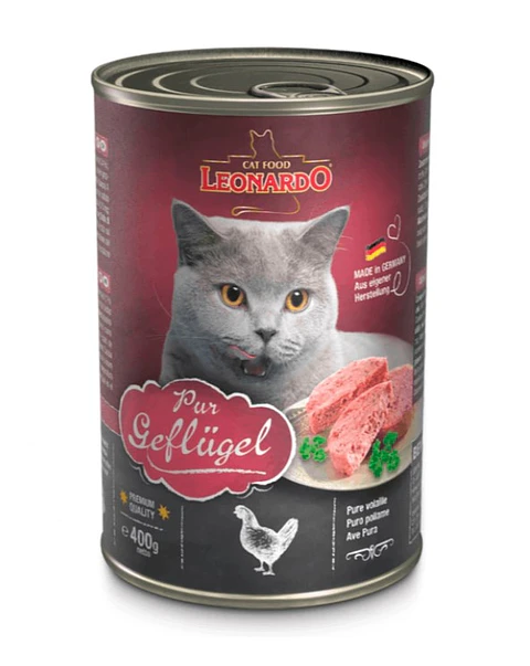 Lata Leonardo Gato Quality Selection Adulto Ave 400Gr