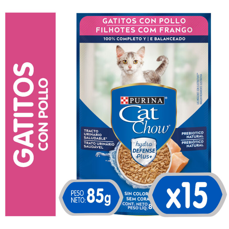 Sachet Cat Chow Gatitos Pollo 85g 1