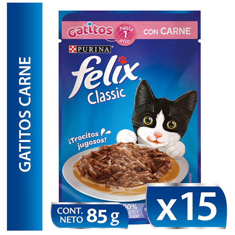 Sachet Felix Gatito Carne Salsa 85g