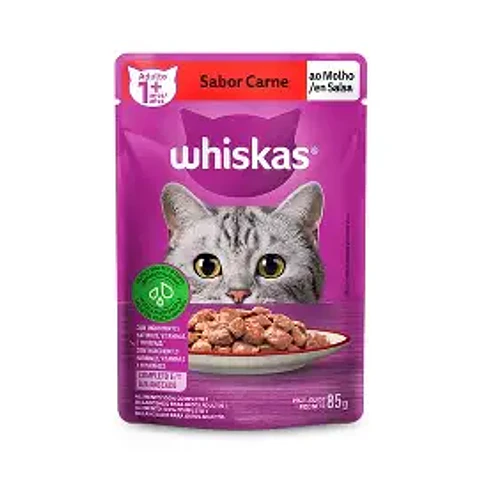 Sachet Gato Whiskas Carne 85g