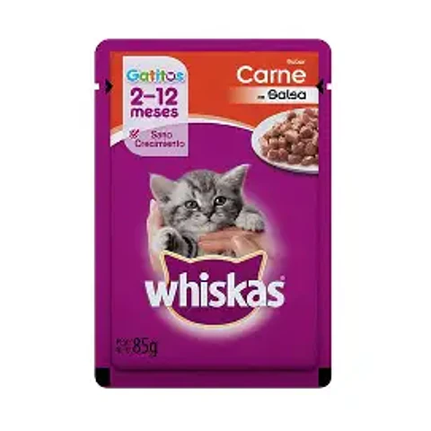 Sachet Gato Whiskas Gatito Carne 85 g
