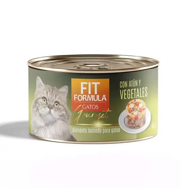 Lata Fit Gato Gourmet Atun Vegetales 80 GR 1