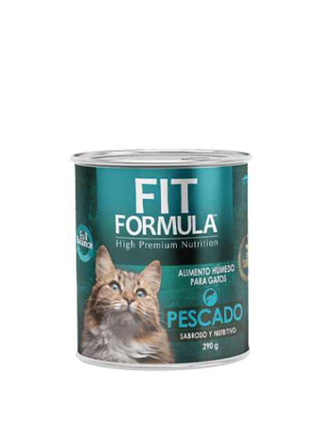 Lata Fit Fórmula Gato Pescado 290 GR