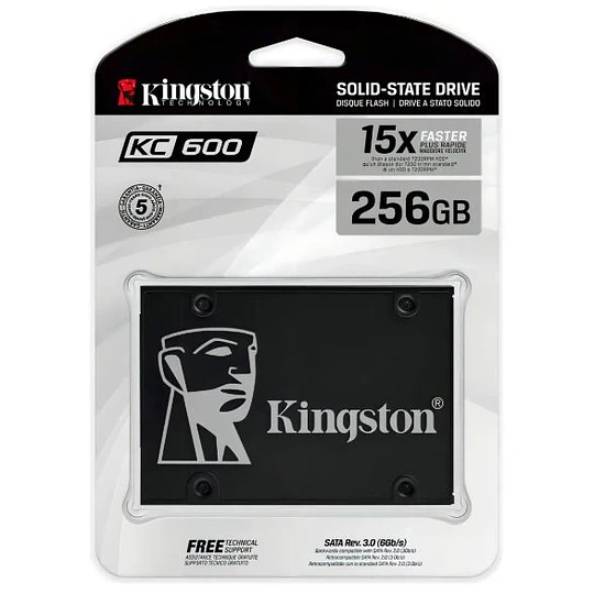 Unidad SSD Kingston KC600, 256GB