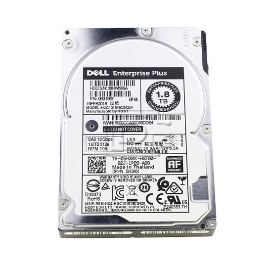 Dell 1.8TB SAS 10K 12Gbps DP/N: 5H3XX