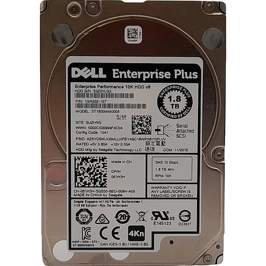 Dell 1.8TB SAS 10K 6Gbps DP/N: 043N12