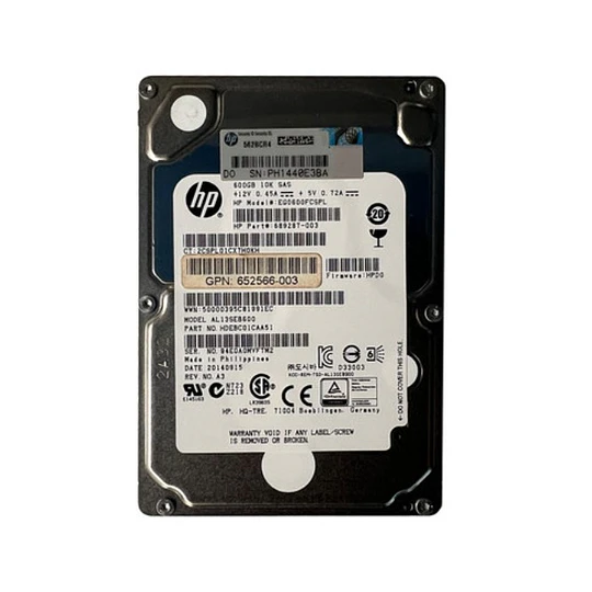 HP 600GB 10K SAS P/N: 689287-003